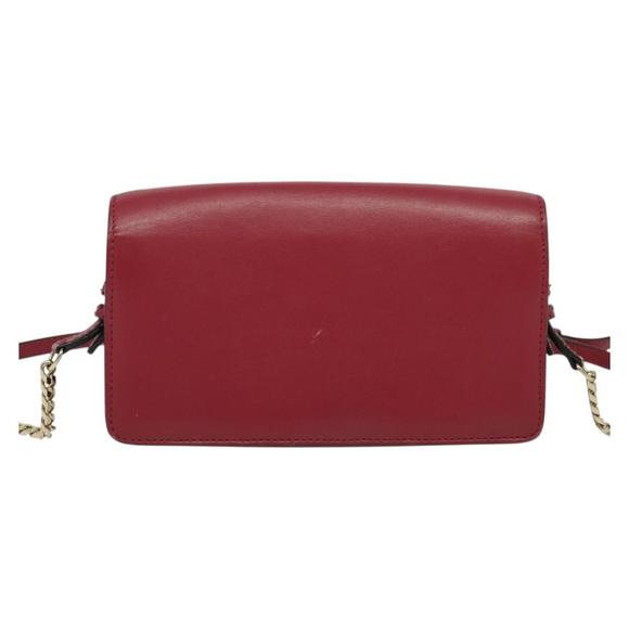 BURBERRY Chain Wallet Leather Pink Gold Auth bs28328 - Picture 2 of 16